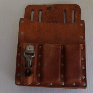 Lineman Electrician Leather Klein Belt Tool Bag Pouch